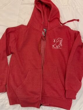 Pacific & Co. Red Hoodie Label - Small